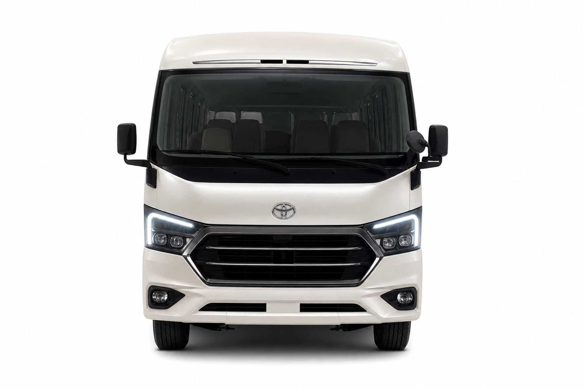 Toyota Coaster exterior front view