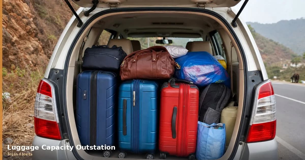 Luggage Tips — Outstation Cab Capacity: Cab Guide, Fares & FAQs Luggage Tips — Outstation Cab Capacity: Cab Guide, Fares & FAQs