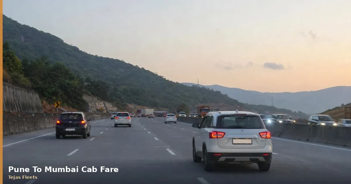Pune to Mumbai Cab Fare 2026 — Sedan, SUV & One-Way Rates Pune to Mumbai Cab Fare 2026 — Sedan, SUV & One-Way Rates